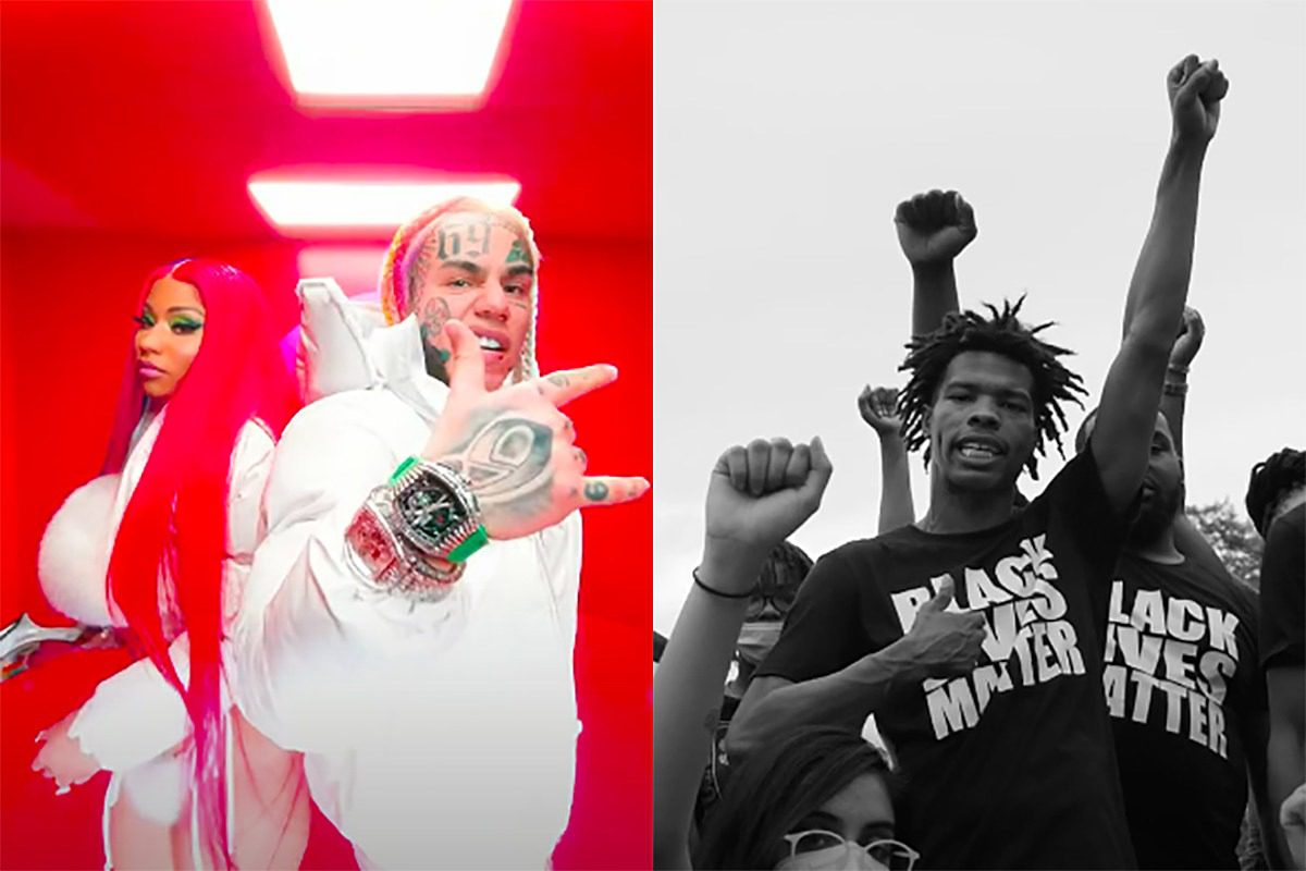 6ix9ine, Nicki Minaj's "Trollz" Video Has Over 80 Million More Views Than Lil Baby's "The Bigger Picture" and People Are Upset