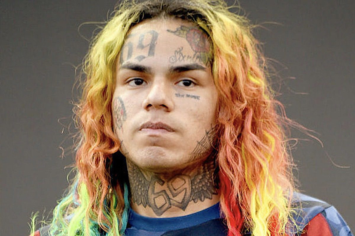6ix9ine Says He Broke His Arm From Tripping Over His Dog