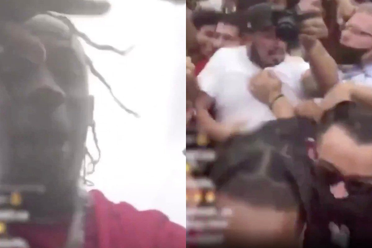 Travis Scott Goes to a McDonald's and Gets Rushed By Big Crowd of Fans: Watch