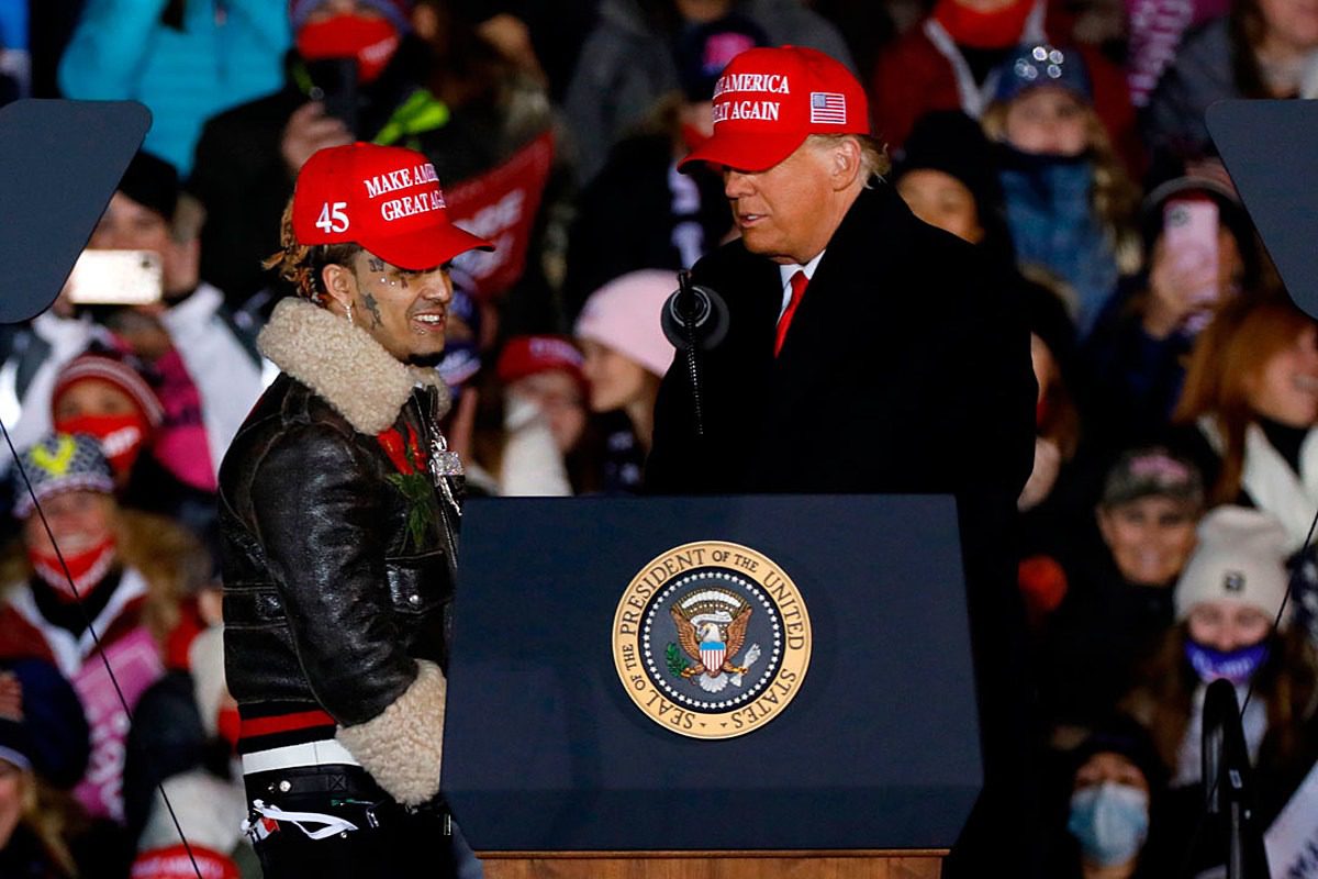 President Trump Mistakenly Calls Lil Pump “Little Pimp” at Rally, Pump Gets on Stage and Speaks: Watch
