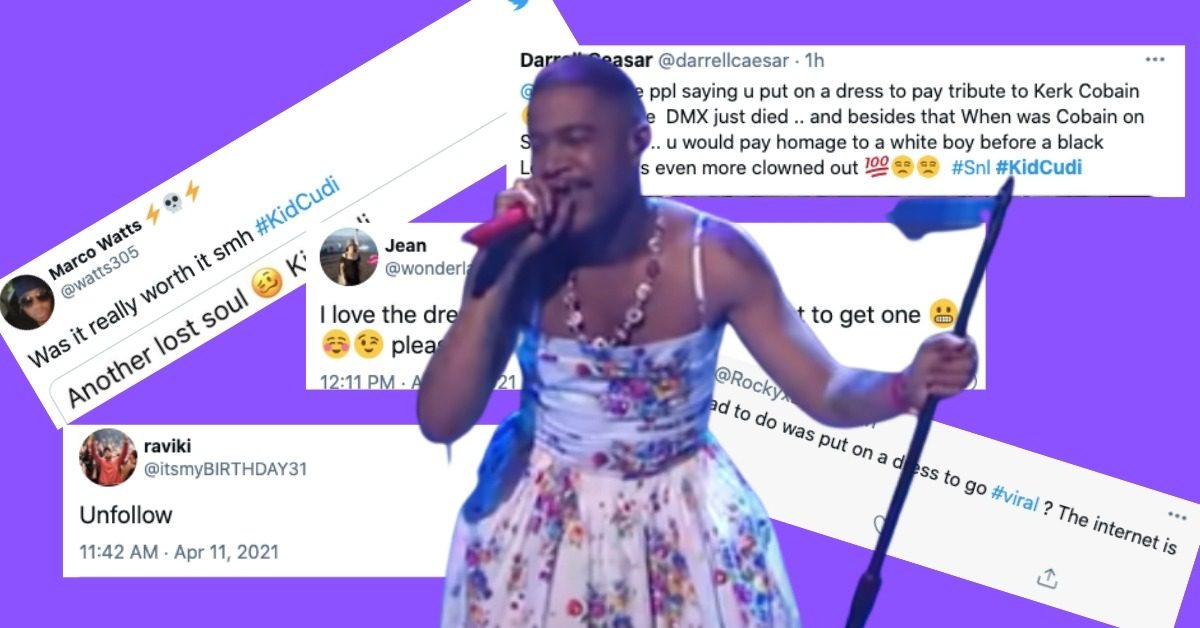 Kid Cudi Rocked A Flowing Dress During His “SNL” Performance And The Internet Exploded