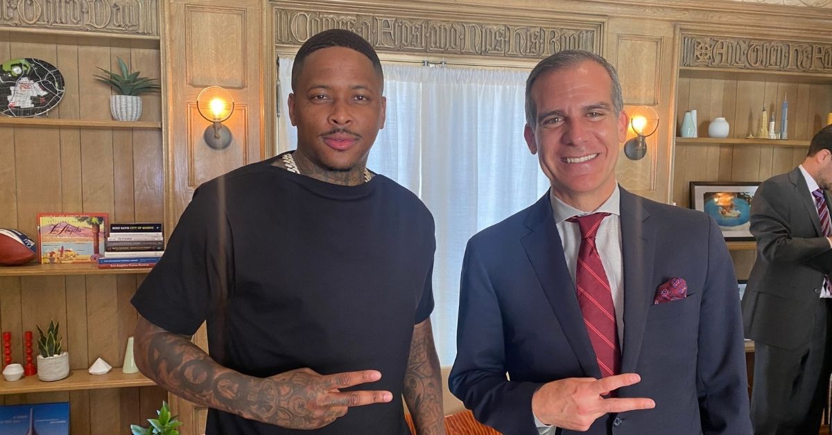 YG Honored At Mayor Of Los Angeles’ House