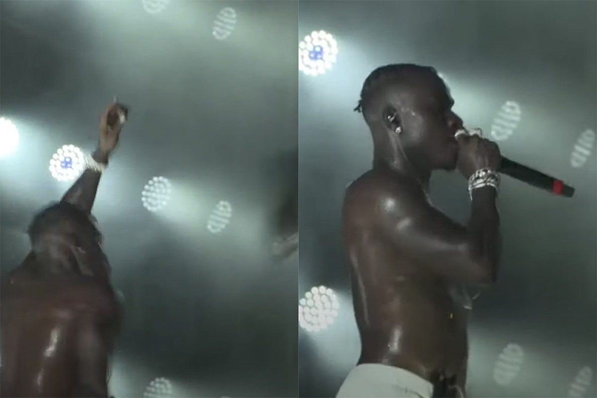 Someone Throws Shoe at DaBaby During Concert, Baby Calls It a Busted “Adida” – Watch