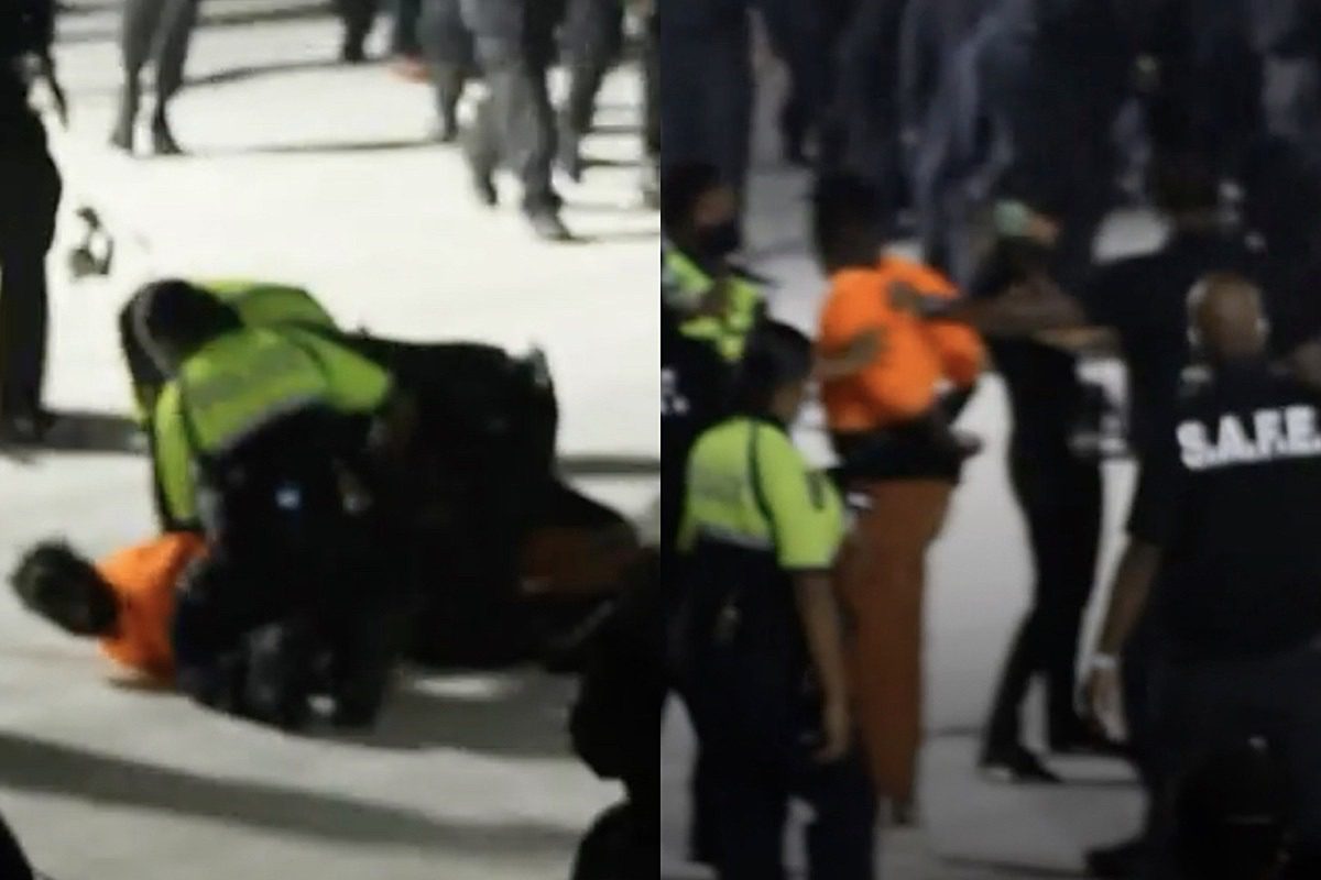 Fan Rushes Kanye West's Stage During Donda Event, Gets Tackled by Security – Watch