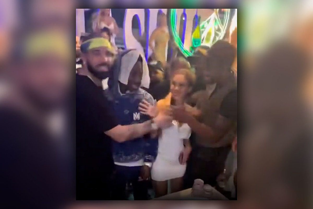 Drake Leaves Female Fan Hanging After Dapping Up All Men Around Her