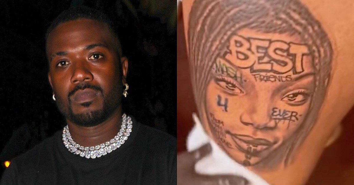 Ray J Gets a Huge Tattoo of Brandy With Face Tats and Bloodshot Eyes, People Are Confused