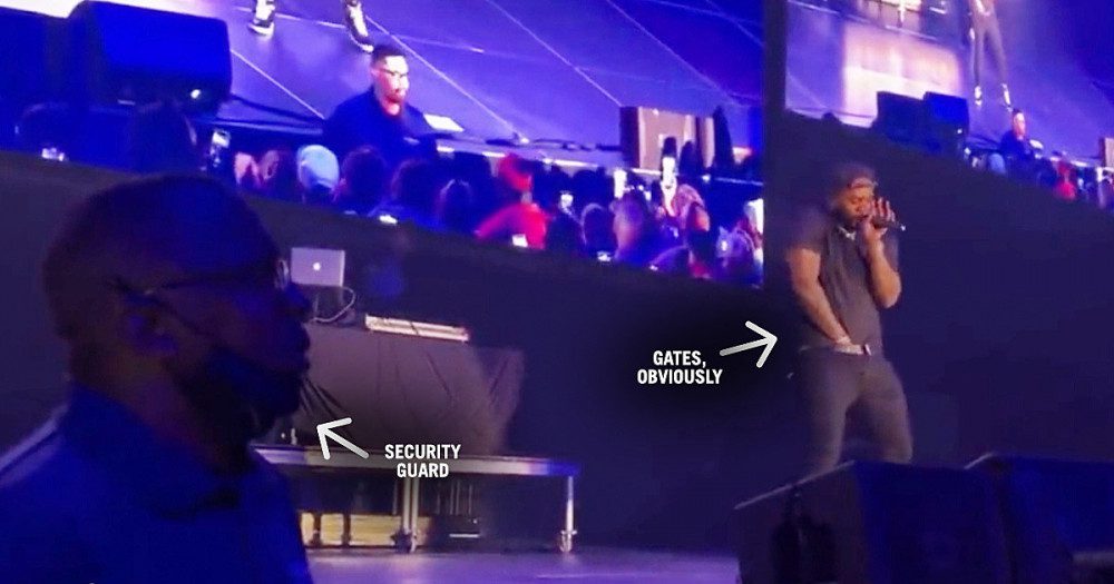 Security Guard’s Reaction to Kevin Gates Imitating and Describing Sex Acts During Concert Goes Viral