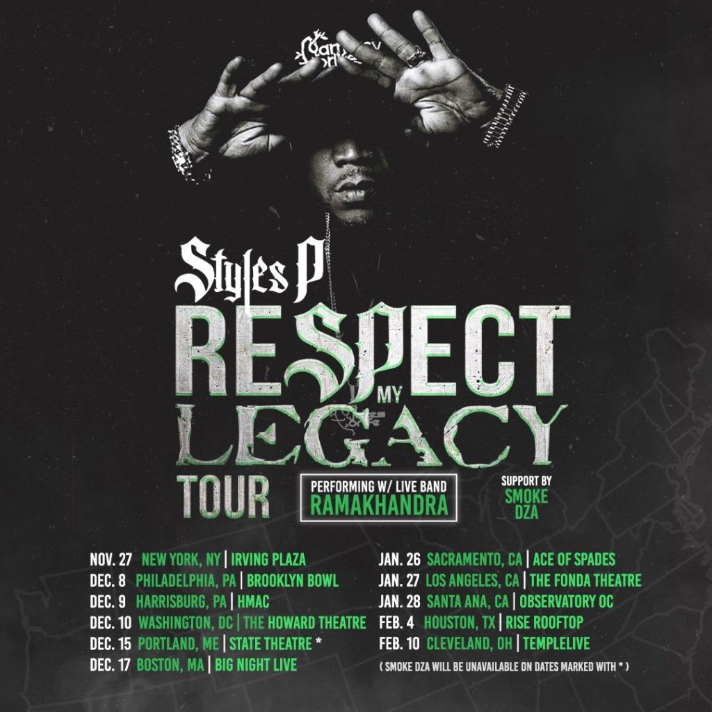 Styles P Announces ‘Respect My Legacy’ Farewell Tour