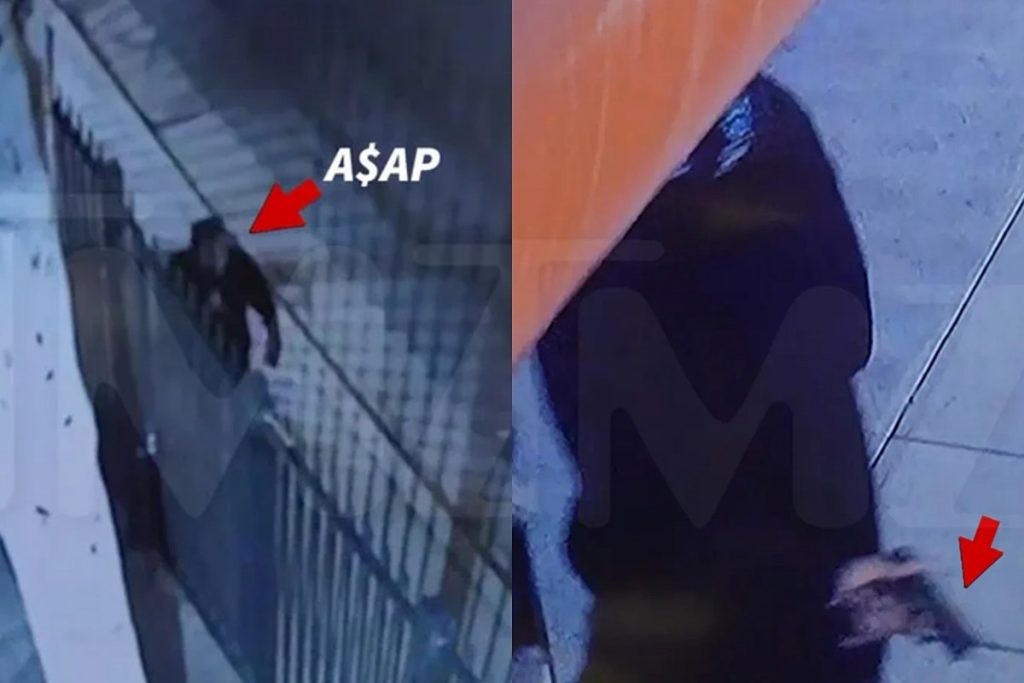 ASAP Rocky Shown in Video Appearing to Hold Gun Before Shooting
