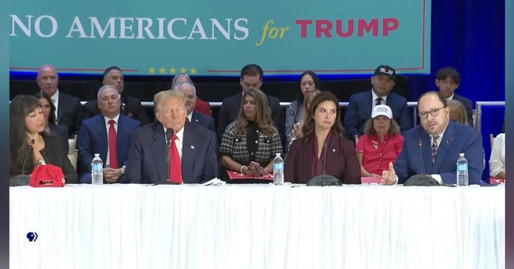 ‘He Browned Out Again’: Confused Donald Trump Sparks Concern by Looking for Woman Sitting Right Next to Him — Watch