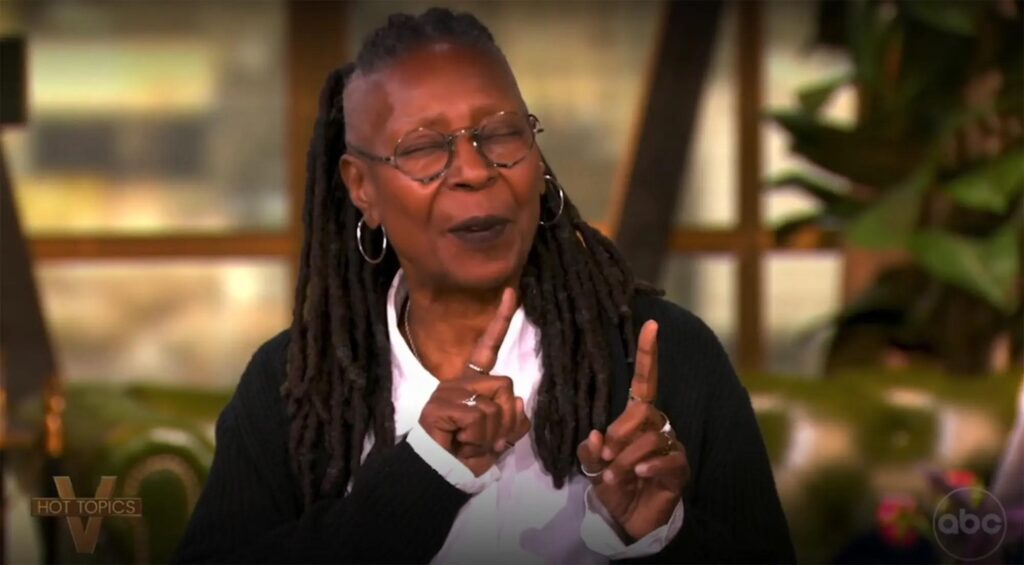 the view gets heated whoopi goldberg scolds alyssa farah griffin and sunny hostin during intense debate