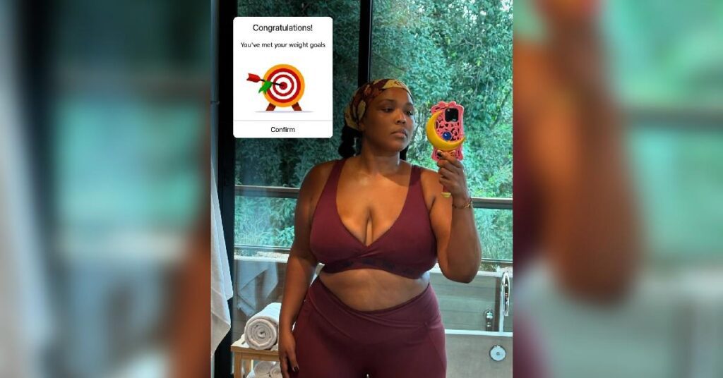 Lizzo Nearly Spills Out of Her Sports Bra as She Celebrates Reaching Her ‘Weight Release Goal’: ‘Haven’t Seen This Number Since 2014!’