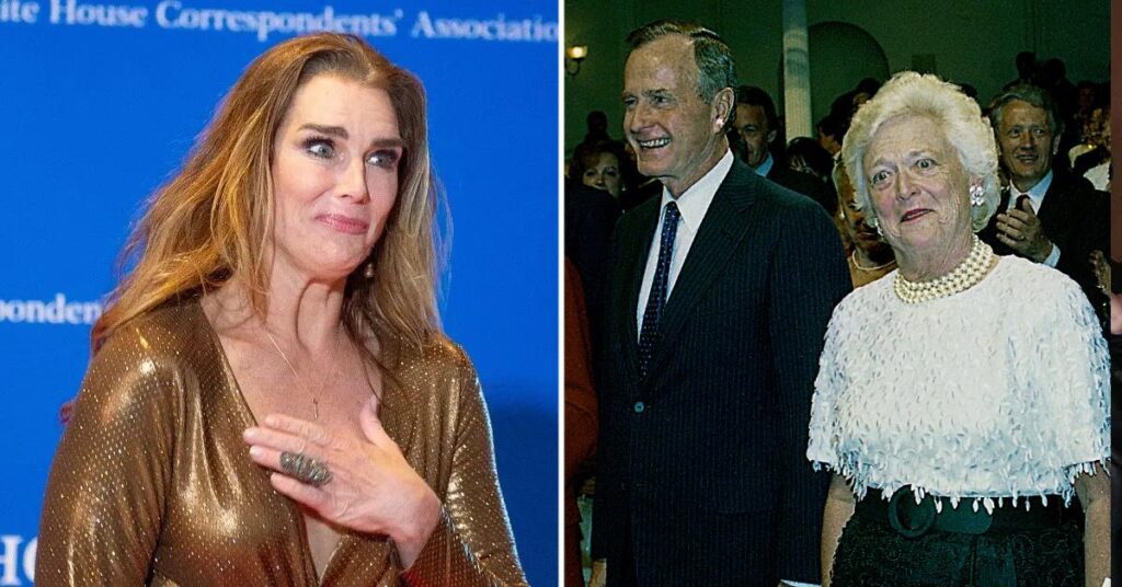 Brooke Shields Recalls Embarrassing Moment She Walked in on George H. W. Bush’s Wife Barbara in Her ‘Dressing Gown’