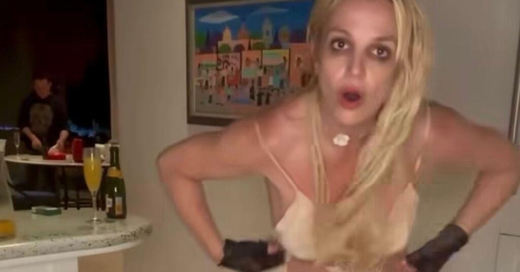 Britney Spears Nearly Slips Out of Her See-Through Nightgown in Scandalous Photos