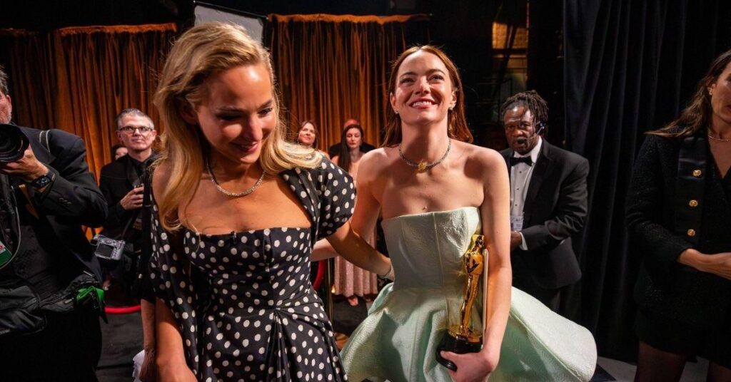 Jennifer Lawrence and Emma Stone Bond Over Motherhood: ‘Their Kids Get Along So Well’