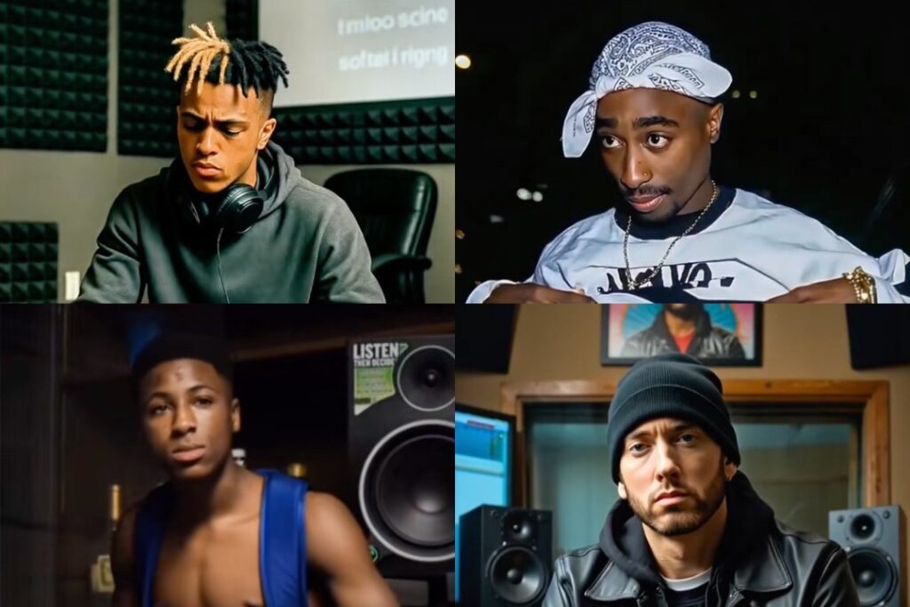 AI Videos of Rappers Eminem, Tupac and More Aging in Real Time