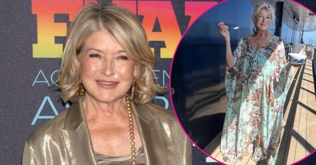 Martha Stewart Hailed as ‘Fabulous’ as She Rocks Kim Kardashian’s SKIMS Caftan
