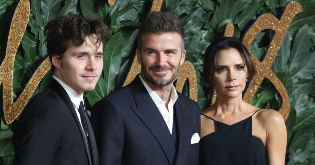 Image of Victoria and David Beckham tied the knot in 1999.