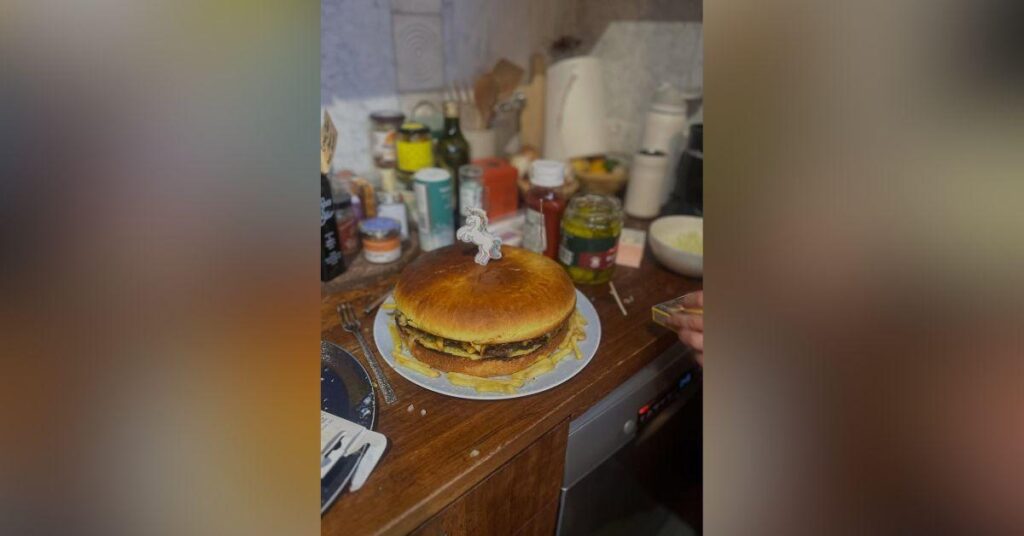 Image of Brie Larson's friend made her an unexpected birthday cake.