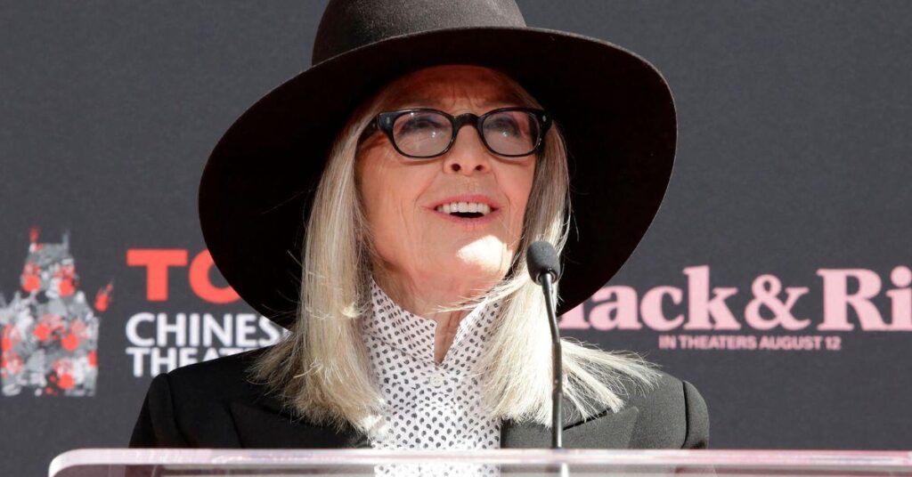 image of Diane Keaton stayed friendly with Woody Allen after their split.