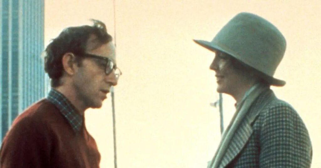 Photo of Diane Keaton and Woody Allen collaborated on the Broadway play 'Play It Again' in 1969.