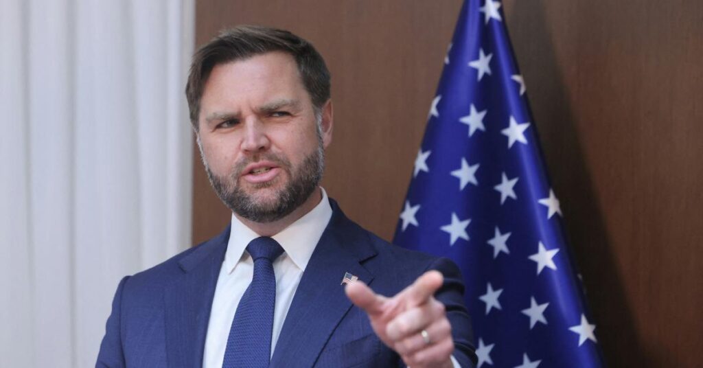 Image of J.D. Vance criticized the Democratic mayoral candidate.