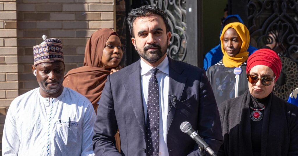 Image of Zohran Mamdani accused Andrew Cuomo of being Islamophobic.
