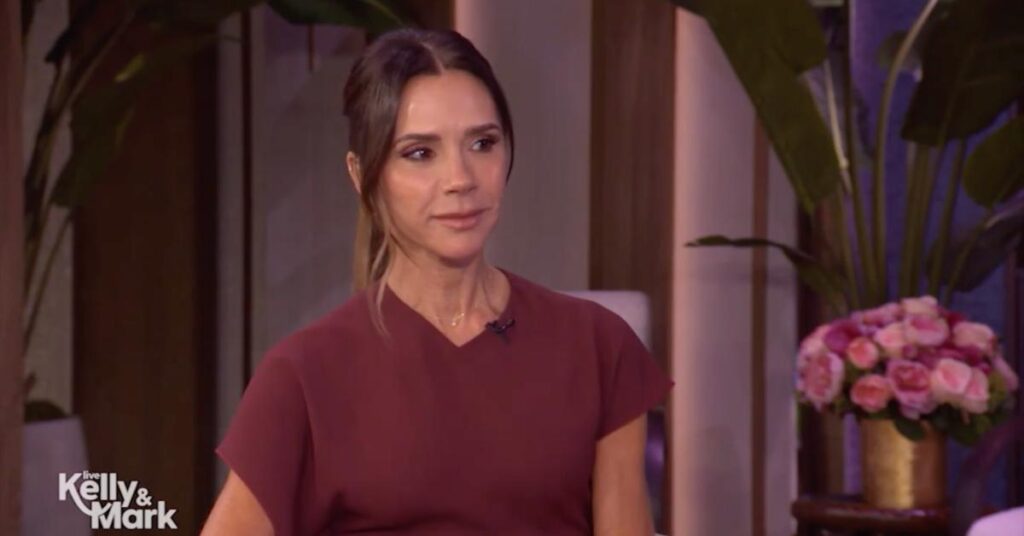 Image of Victoria Beckham said her husband, David, recently made them arrive at a soccer game four hours early.