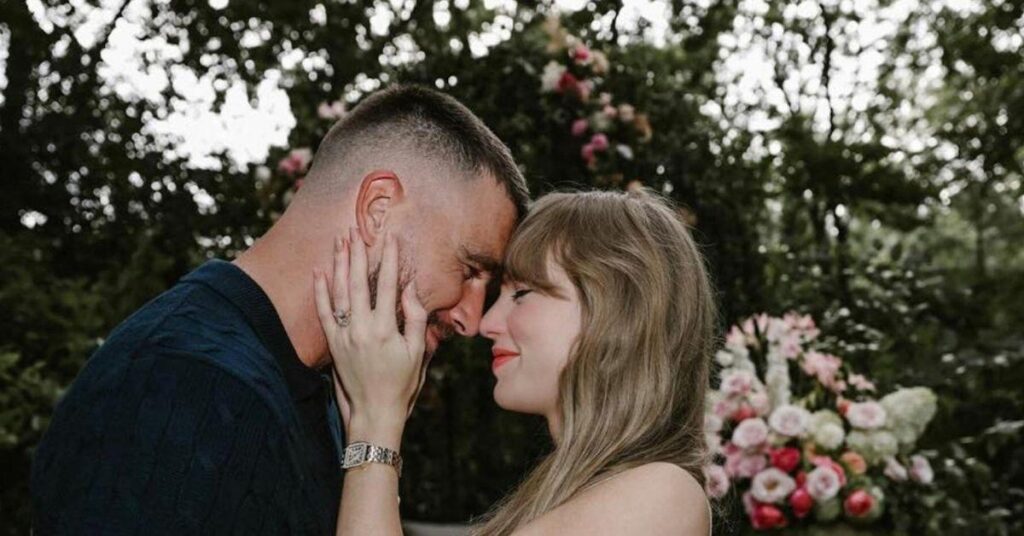 image of The pair got engaged in August.