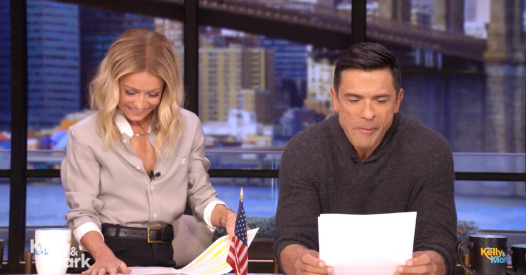 Image of Kelly Ripa explained how working from home provided more 'flexibility' for families.