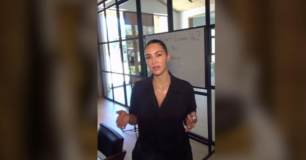 image of 'This dream means too much to me to walk away from, so I’m going to keep studying,' the SKIMS founder said.