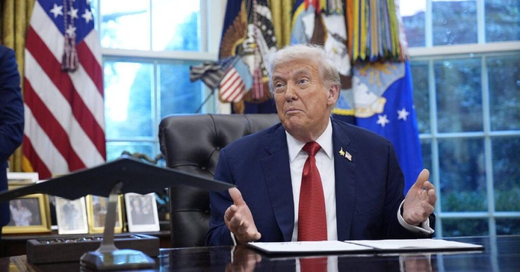 Image of President Trump called out Seth Meyers on social media.