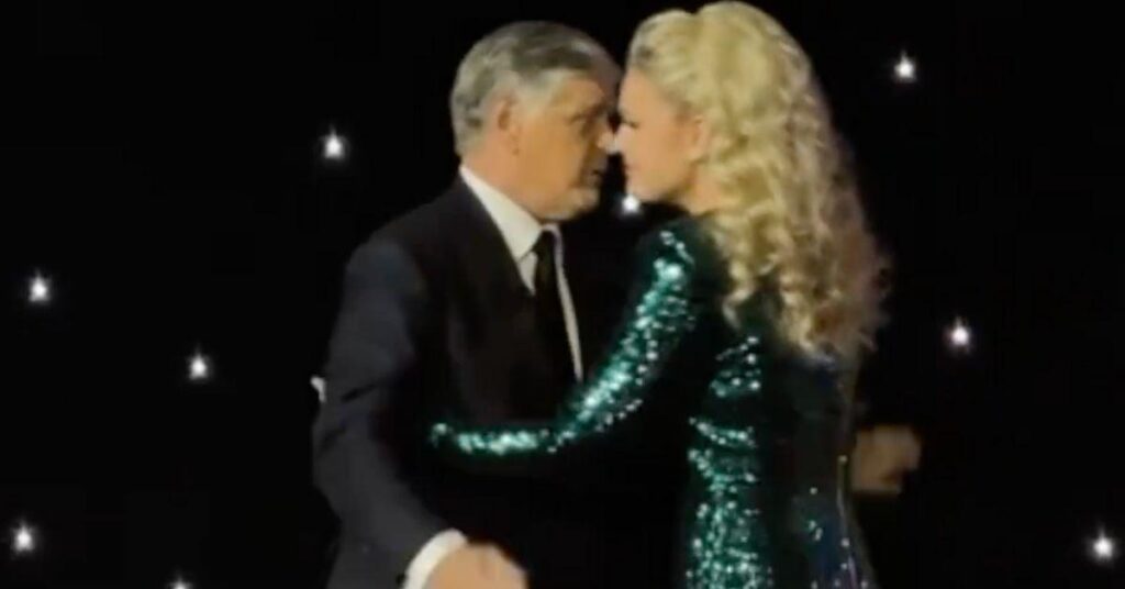 image of Erika Kirk and Sean Hannity were caught in a wild hug.