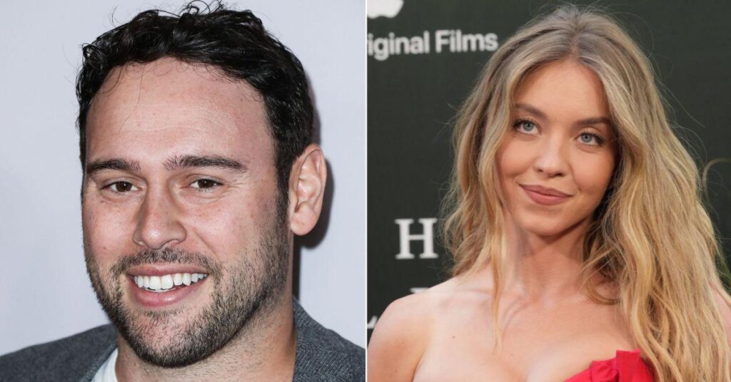 Image of Sydney Sweeney is dating Scooter Braun.