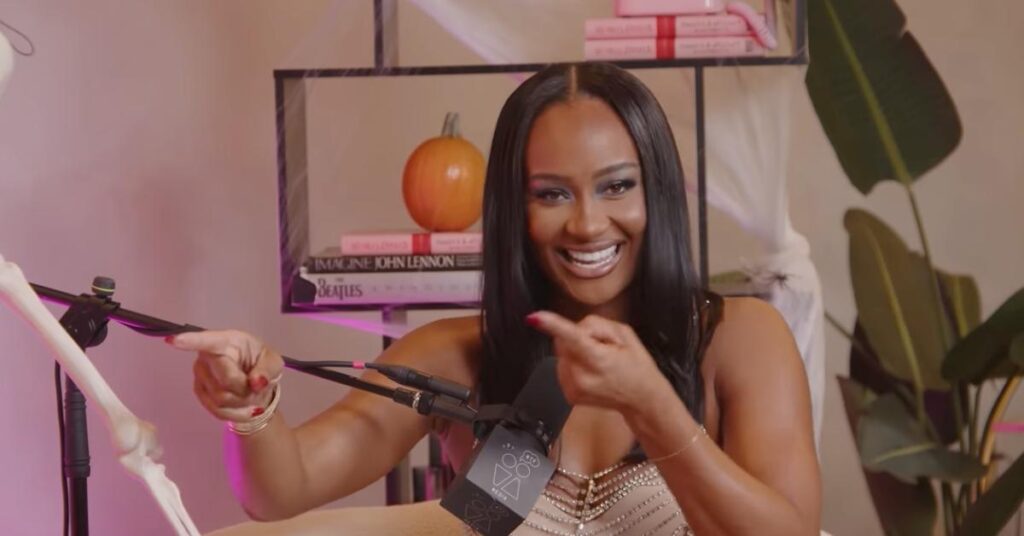 Photo of Kayla Nicole said she remembers listening to 'He Wasn't Man Enough' alongside her childhood friend name Taylor.