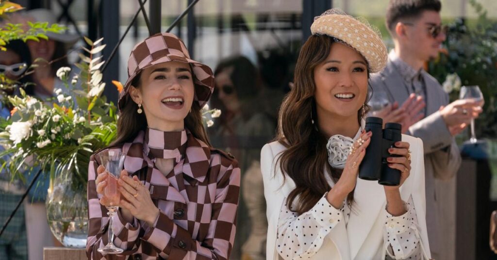 Image of Ashley Park and Lily Collins' on-screen chemistry is the same in real life.