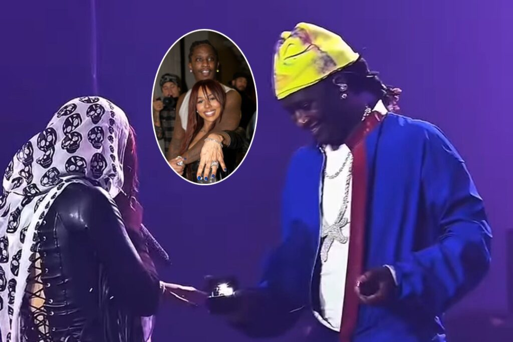 Young Thug Proposes to Mariah The Scientist at Atlanta Concert