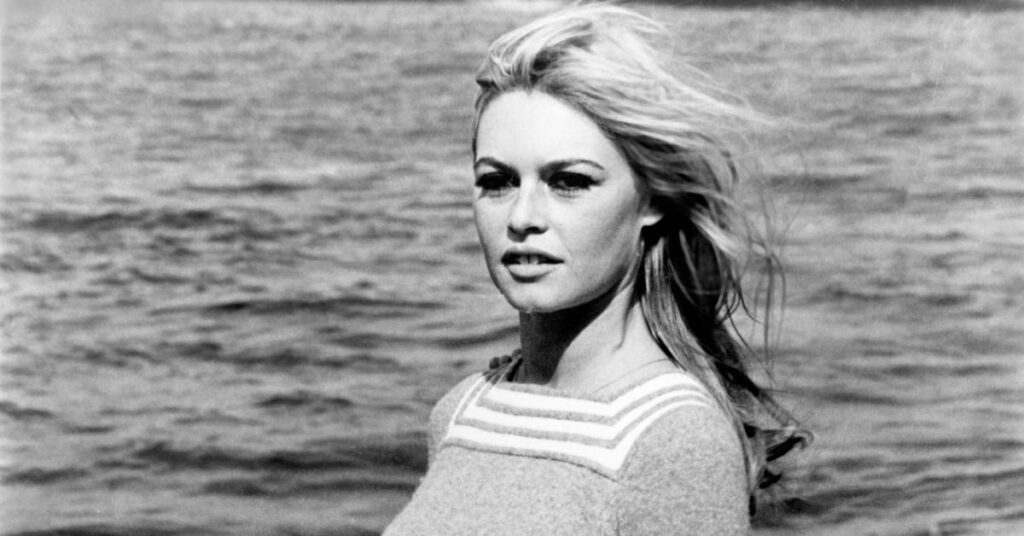 Image of Brigitte Bardot tried to induce her own miscarriage by punching herself in the stomach.