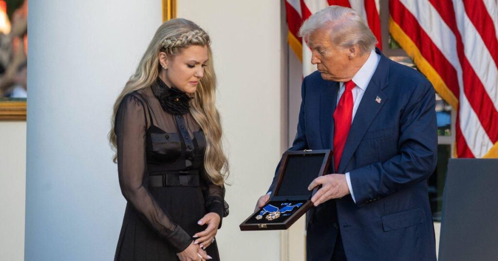 image of During the AmericaFest event, Erika shared her support for Vice President J.D. Vance