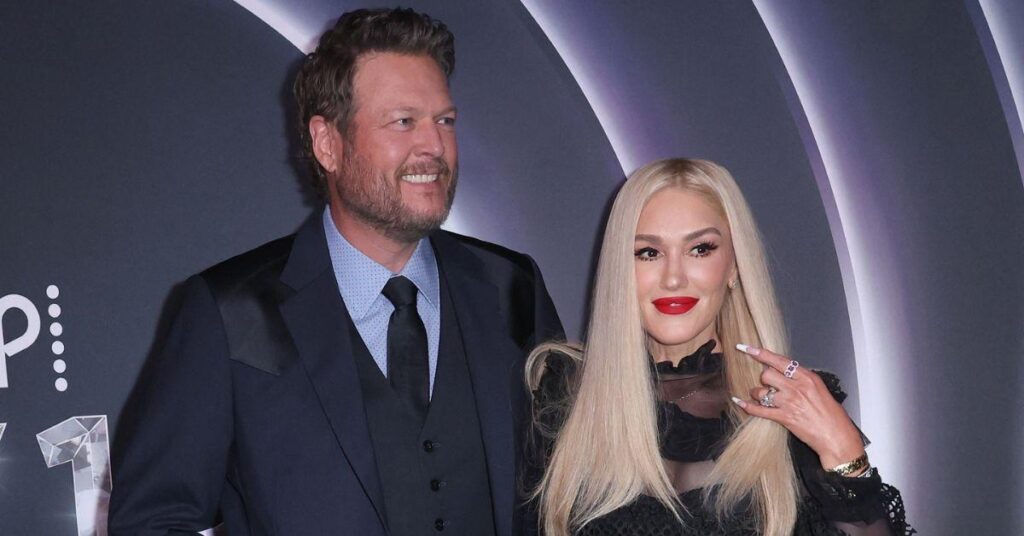 Photo of Gwen Stefani and Blake Shelton got married in July 2021.