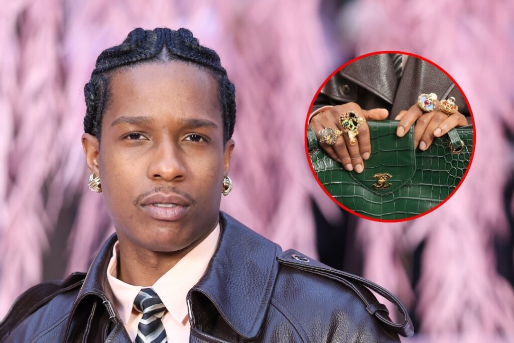 A$AP Rocky’s Custom Skull Rings Are Talk of Paris Fashion Week