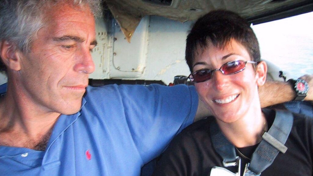 image of ghislaine Maxwell and Jeffrey Epstein
