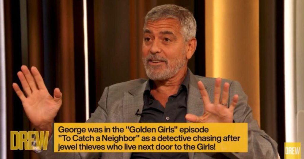 image of George Clooney played a detective named Bobby Hopkins on 'The Golden Girls.'