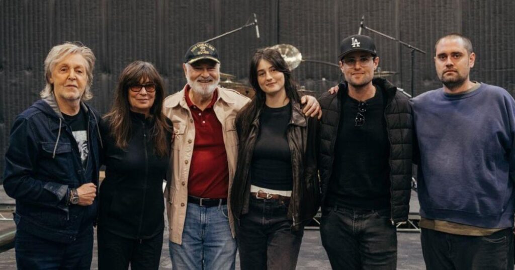 image of the reiner family and Paul McCartney