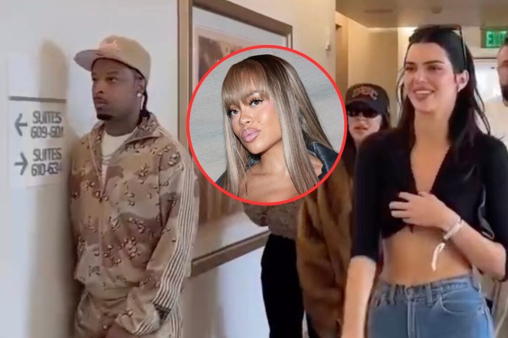 21 Savage Goes Viral at Super Bowl w/Kendall Jenner, Latto Reacts