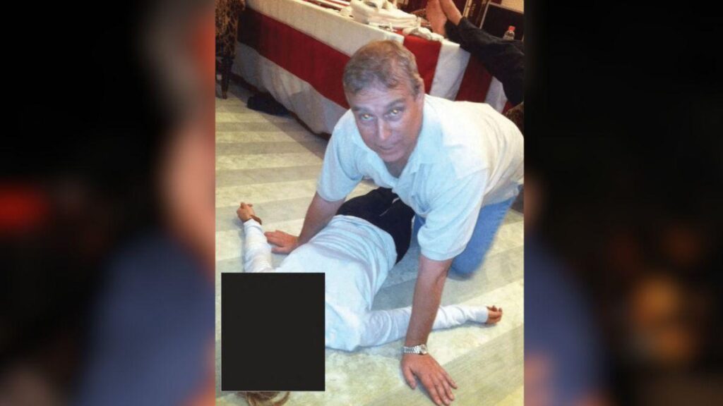 image of Andrew (pictured) from the new batch of Epstein files.