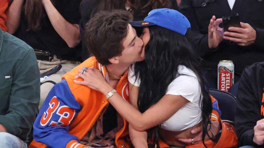 image of Timothée Chalamet addressed questions about marriage while promoting his new film during a London event.