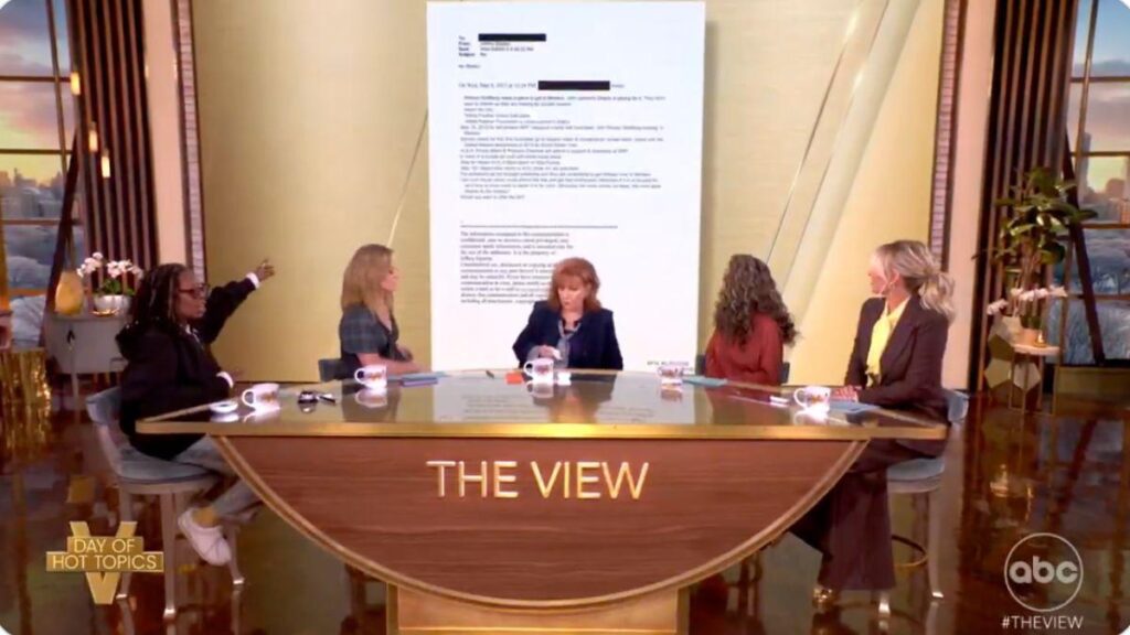 Photo of On 'The View,' Whoopi Goldberg explained why she's mentioned in one of Jeffrey Epstein's emails.