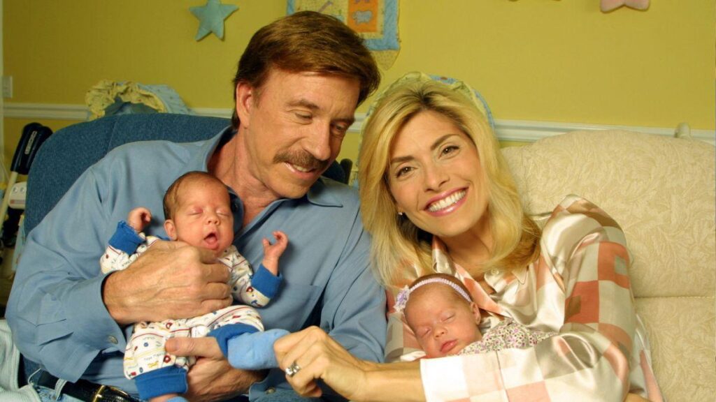 image of chuck Norris and family
