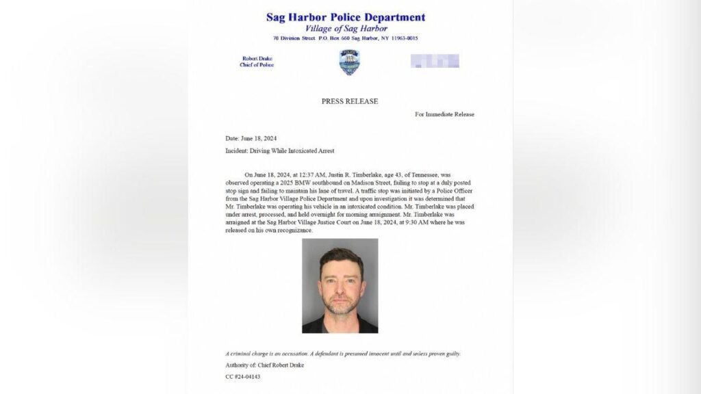 estee stanley justin timberlake dwi arrest video explained